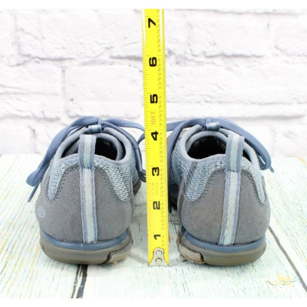 Keen Hush Knit Blue Mesh Lace Up Low Top Casual Sneakers Shoes Size 8 - Picture 6 of 9